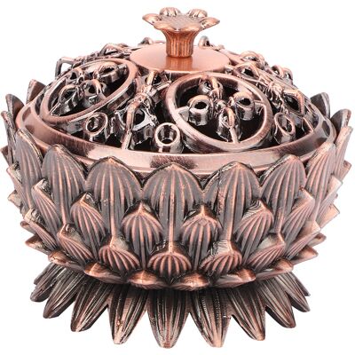 LBVIE Brûleur D'Encens Lotus En Alliage De Zinc, 7 X 5 Cm, Pour Décoration Intérieure (cuivre) - Publicité LBVIE Brûleur D'Encens Lotus En Alliage De Zinc, 7 X 5 Cm, Pour Décoration Intérieure (cuivre) - Publicité