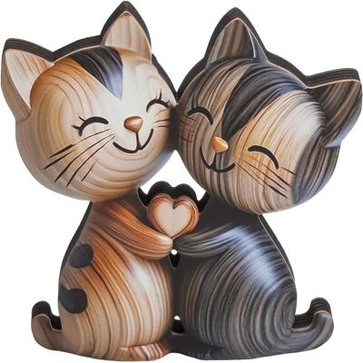 Generic Figurine Décorative De Chat En Bois, Figurine Plate 2d En Bois Pour Bureau, Étagère Et Salon, Cadeau Chat Et Décoration En Bois Pour Couple Amoureux - Publicité Generic Figurine Décorative De Chat En Bois, Figurine Plate 2d En Bois Pour Bureau, Étagère Et Salon, Cadeau Chat Et Décoration En Bois Pour Couple Amoureux - Publicité