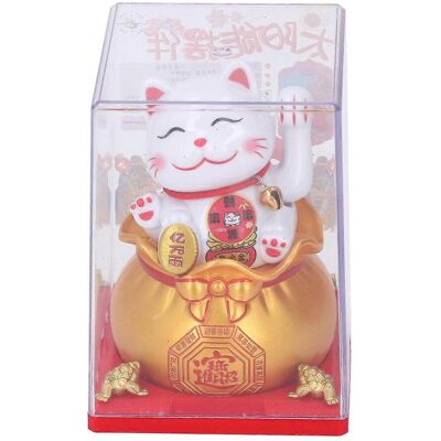 FLAMMKRAFT Statue De Chat Porte-bonheur À Bras Automatique, Alimentée À L'Énergie Solaire, Chat Porte-bonheur Accueillant La Richesse Et L'Argent. Publicité FLAMMKRAFT Statue De Chat Porte-bonheur À Bras Automatique, Alimentée À L'Énergie Solaire, Chat Porte-bonheur Accueillant La Richesse Et L'Argent. Publicité