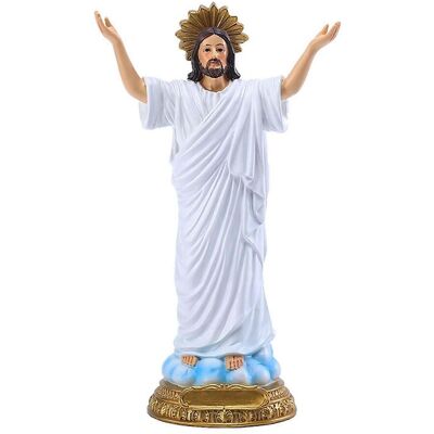 ALLAUVE Statue De Jésus De 22,5 Cm De Haut, Figure Sacrée De La Renaissance, Sculpture En Résine, Cadeau Religieux Chrétien, Décoration Pour La Maison Ou La Chapelle, Pâques - Publicité ALLAUVE Statue De Jésus De 22,5 Cm De Haut, Figure Sacrée De La Renaissance, Sculpture En Résine, Cadeau Religieux Chrétien, Décoration Pour La Maison Ou La Chapelle, Pâques - Publicité