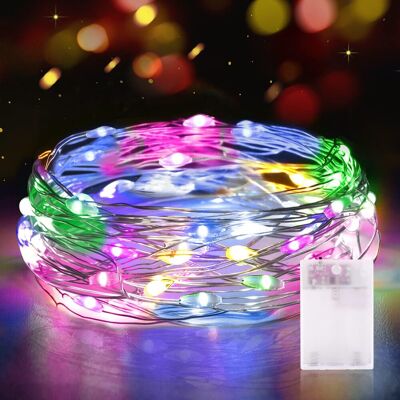 BALTERLEY Guirlande Lumineuse Led À Piles 2m 20 Leds Mini Guirlande Led Avec Minuterie Interieur Extérieur Décoration Lumière Pour Chambre Noël Mariage Anniversaire Soirée (4 Pièces, Blanc Chaud) - Publicité BALTERLEY Guirlande Lumineuse Led À Piles 2m 20 Leds Mini Guirlande Led Avec Minuterie Interieur Extérieur Décoration Lumière Pour Chambre Noël Mariage Anniversaire Soirée (4 Pièces, Blanc Chaud) - Publicité