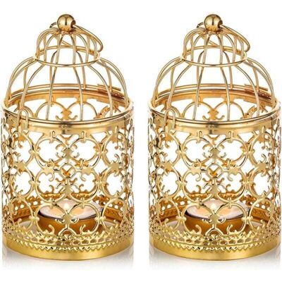 OEM 2 Pièces Petite Lanterne Cage Oiseaux Suspendue Photophore Métal, Lanternes Dorées Pour Bougies Centres Table Vintage Mariage Fête Porte-lumière Chauffe-plat Décorations Bougeoirs Noël-crezuo - Publicité OEM 2 Pièces Petite Lanterne Cage Oiseaux Suspendue Photophore Métal, Lanternes Dorées Pour Bougies Centres Table Vintage Mariage Fête Porte-lumière Chauffe-plat Décorations Bougeoirs Noël-crezuo - Publicité