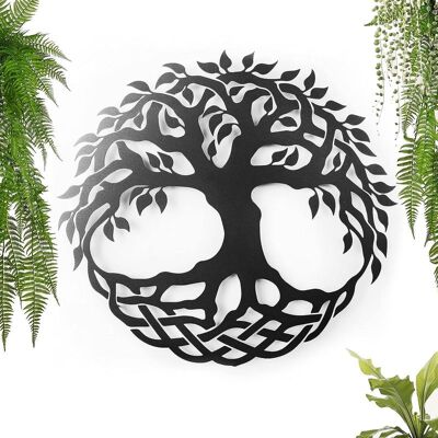 Vision Décoration En Métal, Sculpture Murale En Acier. (30 X 30 Cm, Arbre De Vie) - Publicité Vision Décoration En Métal, Sculpture Murale En Acier. (30 X 30 Cm, Arbre De Vie) - Publicité