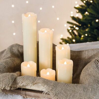 OEM Lot De 6 Bougie Led Cire Effet Flamme Vacillante Blanc Chaud Piles Incluses Décoration Intérieure - Publicité OEM Lot De 6 Bougie Led Cire Effet Flamme Vacillante Blanc Chaud Piles Incluses Décoration Intérieure - Publicité