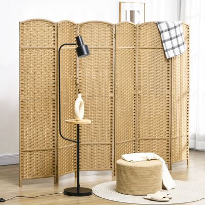 ALLAUVE Paravent Pliant 6 Panneaux 240x170 Cm En Bambou Naturel, Cloison De Séparation Pour Salon, Séparateur D'Espace Décoratif - Publicité ALLAUVE Paravent Pliant 6 Panneaux 240x170 Cm En Bambou Naturel, Cloison De Séparation Pour Salon, Séparateur D'Espace Décoratif - Publicité