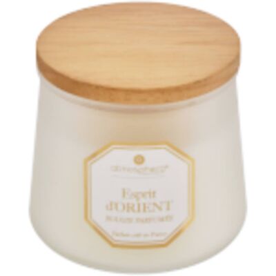 Bougie Parfumée "elisa" 200 G Pot Verre Atmosphera. - - - Publicité Bougie Parfumée "elisa" 200 G Pot Verre Atmosphera. - - - Publicité