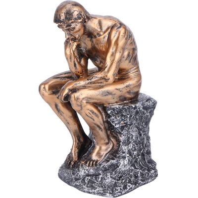MCKENSA Statue De Penseur De Style Européen, Sculpture En Résine, Couleur Cuivre, Pour La Maison Ou Le Bureau, Décoration Pour Étagère. Publicité MCKENSA Statue De Penseur De Style Européen, Sculpture En Résine, Couleur Cuivre, Pour La Maison Ou Le Bureau, Décoration Pour Étagère. Publicité