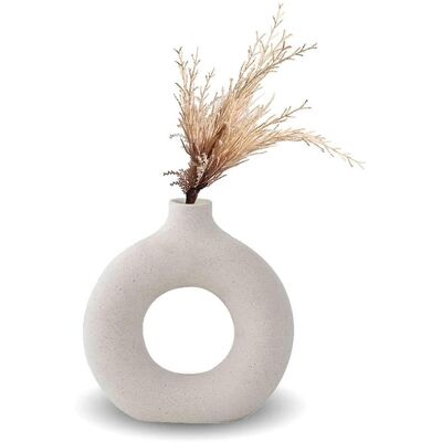 LAVVE Vase Pampa, Vase En Céramique, Décoration Intérieure Minimaliste, Pot De Fleurs Végétarien En Céramique Blanche - Publicité LAVVE Vase Pampa, Vase En Céramique, Décoration Intérieure Minimaliste, Pot De Fleurs Végétarien En Céramique Blanche - Publicité