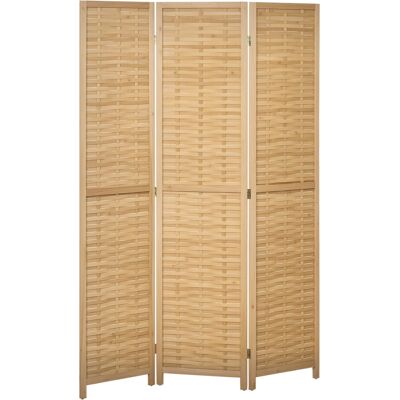 DEVOKO Cloison Pliable Bambou 3 Pièces Naturel 120x170x1,8cm Séparation Espace Intérieur - Publicité DEVOKO Cloison Pliable Bambou 3 Pièces Naturel 120x170x1,8cm Séparation Espace Intérieur - Publicité