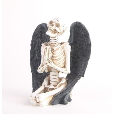 URSUS Cadeau De Décoration D'Halloween Statue De Crâne Ailé À Genoux, Décoration De Crâne Artistique, Figurine En Résine, Cheminée, Étagère, Buffet Ou Statue De Pièce Maîtresse - Publicité URSUS Cadeau De Décoration D'Halloween Statue De Crâne Ailé À Genoux, Décoration De Crâne Artistique, Figurine En Résine, Cheminée, Étagère, Buffet Ou Statue De Pièce Maîtresse - Publicité