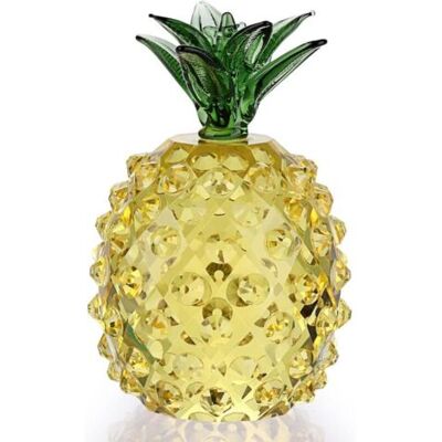 NO BRAND Pair Lntyq Figurine D'Ananas En Cristal Ornement Décoratif D'Ananas En Cristal Sculpture De Collection En Fruits En Cristal, Pour La Décoration De Bureau À Domicile - Publicité NO BRAND Pair Lntyq Figurine D'Ananas En Cristal Ornement Décoratif D'Ananas En Cristal Sculpture De Collection En Fruits En Cristal, Pour La Décoration De Bureau À Domicile - Publicité