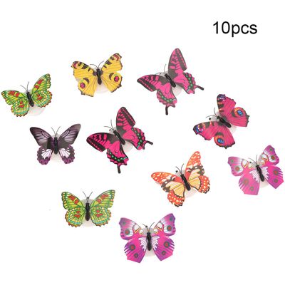 PELTOR Jeffergarden Autocollants Muraux Papillon Lumineux, 10 Pièces, Autocollants Faciles À Poser, Brillent Dans La Nuit, Pour Chambre D'Enfant - Publicité PELTOR Jeffergarden Autocollants Muraux Papillon Lumineux, 10 Pièces, Autocollants Faciles À Poser, Brillent Dans La Nuit, Pour Chambre D'Enfant - Publicité
