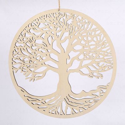 SANS MARQUE Décoration Murale Arbre Vie En Bois, Sculpture Pour La Maison (30 Cm) - Publicité SANS MARQUE Décoration Murale Arbre Vie En Bois, Sculpture Pour La Maison (30 Cm) - Publicité