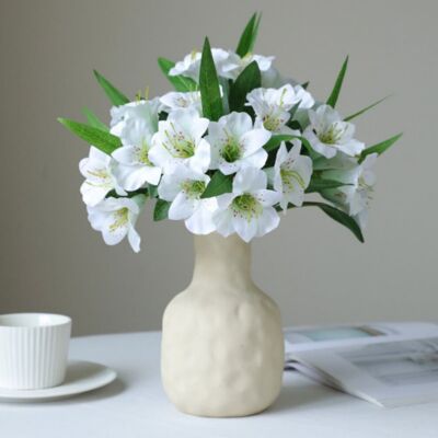 OEM Ensemble De Fleurs Artificielles Avec Vase, Composition Florale Simulée, Décoration De Table, Centre De Table - Na-5 Pièces Blanches - Publicité OEM Ensemble De Fleurs Artificielles Avec Vase, Composition Florale Simulée, Décoration De Table, Centre De Table - Na-5 Pièces Blanches - Publicité