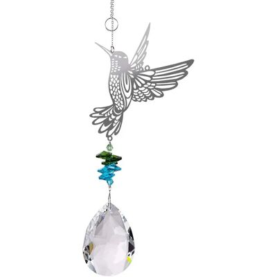 FORTUNEVILLE Colibri À Suspendre, Cristal, Prismes, Ornement, Jardin, Décoration Intérieure, Cadeau - Publicité FORTUNEVILLE Colibri À Suspendre, Cristal, Prismes, Ornement, Jardin, Décoration Intérieure, Cadeau - Publicité
