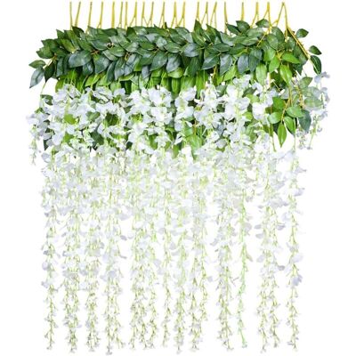 OEM Fleurs Artificielles Glycine Artificielle Décoration De La Maison Chaque Brin Longueur 110cm Soie (blanc) - Rwjardin De La Piscine Entretien Des Plantes Et Des Plantes Plante Artificielle - Publicité OEM Fleurs Artificielles Glycine Artificielle Décoration De La Maison Chaque Brin Longueur 110cm Soie (blanc) - Rwjardin De La Piscine Entretien Des Plantes Et Des Plantes Plante Artificielle - Publicité