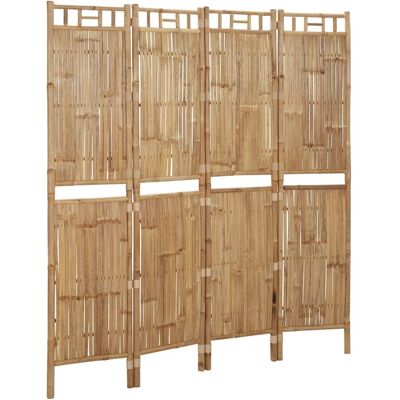 DESIGN IN Cloison De Séparation 4 Panneaux Bambou 160x180 Cm - Publicité DESIGN IN Cloison De Séparation 4 Panneaux Bambou 160x180 Cm - Publicité