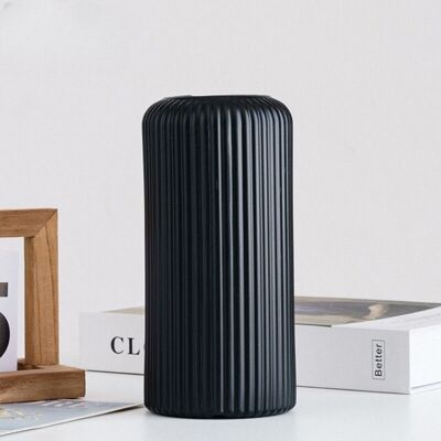 BRINSEA Vase Décoratif En Plastique Pp, Style Minimaliste – Noir - Publicité BRINSEA Vase Décoratif En Plastique Pp, Style Minimaliste – Noir - Publicité