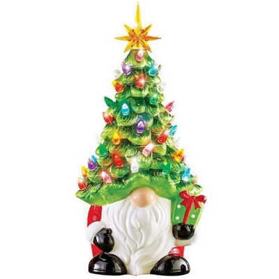 FLAMMKRAFT Statue De Nain Avec Lumières Colorées, Ornement De Noël En Résine À Piles, Pour Les Fêtes Et Les Réunions De Famille. Publicité FLAMMKRAFT Statue De Nain Avec Lumières Colorées, Ornement De Noël En Résine À Piles, Pour Les Fêtes Et Les Réunions De Famille. Publicité