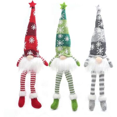FLAMMKRAFT Lot De 3 Figurines De Noël Elfes, Lumineuses Et Multifonctionnelles, Avec De Longues Jambes. Publicité FLAMMKRAFT Lot De 3 Figurines De Noël Elfes, Lumineuses Et Multifonctionnelles, Avec De Longues Jambes. Publicité