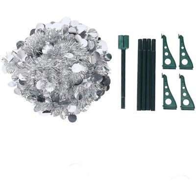 FLAMMKRAFT Sapin De Noël Artificiel Pliable En Pet De 1,5 M (4,9 Pi), Décoration De Fête Pour L'Intérieur Et La Maison. Publicité FLAMMKRAFT Sapin De Noël Artificiel Pliable En Pet De 1,5 M (4,9 Pi), Décoration De Fête Pour L'Intérieur Et La Maison. Publicité