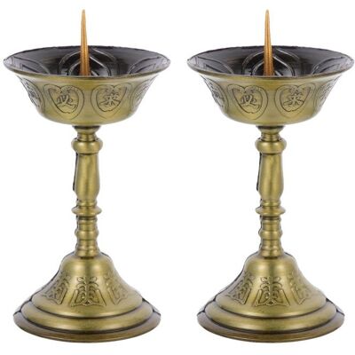 Cellfast Bougeoir Décoratif Vintage En Fleur De Lotus, 2 Pièces, Bâtons Créatifs, Bougeoirs De Fête, Décorations, Ornements - Publicité Cellfast Bougeoir Décoratif Vintage En Fleur De Lotus, 2 Pièces, Bâtons Créatifs, Bougeoirs De Fête, Décorations, Ornements - Publicité