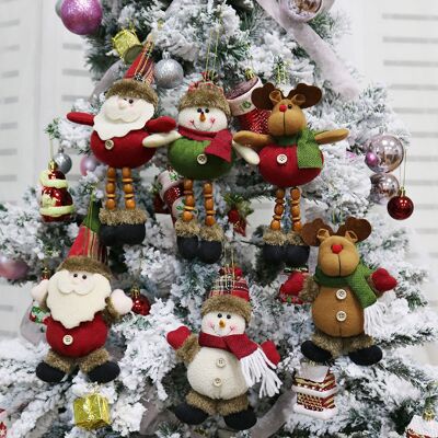 OEM Décorations De Noël En Peluche, Lot De 6 Décorations De Noël À Suspendre, Pendentif De Saison Festive - Ornements De Père Noël / Bonhomme De Neige / Renne En Peluche Pour Arbre De Noël - Publicité OEM Décorations De Noël En Peluche, Lot De 6 Décorations De Noël À Suspendre, Pendentif De Saison Festive - Ornements De Père Noël / Bonhomme De Neige / Renne En Peluche Pour Arbre De Noël - Publicité