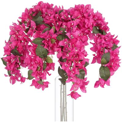 OEM Quatre Tiges De Bougainvillier Artificielles En Soie Rose De 107 Cm (42 Pouces), Idéales Pour La Décoration Intérieure, Les Mariages, Les Jardins Et Les Murs (rose Foncé) C38 - Publicité OEM Quatre Tiges De Bougainvillier Artificielles En Soie Rose De 107 Cm (42 Pouces), Idéales Pour La Décoration Intérieure, Les Mariages, Les Jardins Et Les Murs (rose Foncé) C38 - Publicité