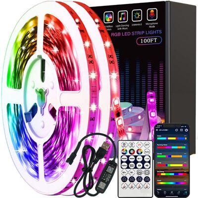 Generic Télécommande 44 Boutons, Bande Lumineuse Led 2835rgb, Bande Lumineuse Led De Noël Et Halloween, 20 Mètres - Publicité Generic Télécommande 44 Boutons, Bande Lumineuse Led 2835rgb, Bande Lumineuse Led De Noël Et Halloween, 20 Mètres - Publicité