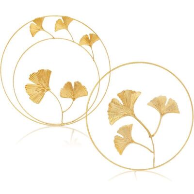 BRINSEA Fer Mural Sculptures,2pièces Décoration Murale En Métal Fer Ornements Mural Décoration Murale En Érable Feuille De Ginkgo Tenture Murale Pour Bureau À Domicile Salon Décoration Dhôtel (or) Doré Ginkgo - Publicité BRINSEA Fer Mural Sculptures,2pièces Décoration Murale En Métal Fer Ornements Mural Décoration Murale En Érable Feuille De Ginkgo Tenture Murale Pour Bureau À Domicile Salon Décoration Dhôtel (or) Doré Ginkgo - Publicité