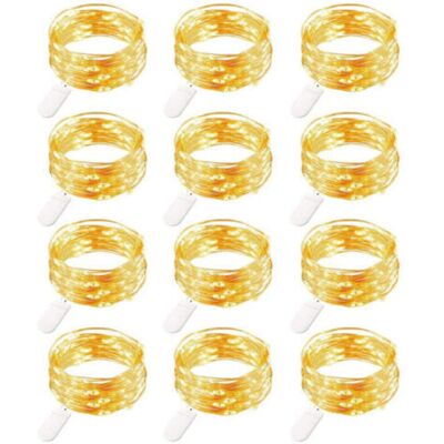 SANS MARQUE Guirlande Lumineuse De Noël, Guirlandes Lumineuses Led Batterie, 20 Pièces 1m 20 Leds Guirlandes Lumineuses En Fil De Cuivre - Publicité SANS MARQUE Guirlande Lumineuse De Noël, Guirlandes Lumineuses Led Batterie, 20 Pièces 1m 20 Leds Guirlandes Lumineuses En Fil De Cuivre - Publicité