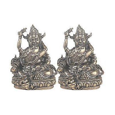 BLYNO Lot De 2 Figurines Vintage Représentant Le Dieu De La Richesse, Statues De Bouddha En Laiton À Poser Sur Un Bureau. Publicité BLYNO Lot De 2 Figurines Vintage Représentant Le Dieu De La Richesse, Statues De Bouddha En Laiton À Poser Sur Un Bureau. Publicité