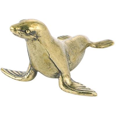 LISATR Petit Phoque En Laiton, Mini-ornement De Bureau, Modèle De Phoque, Décoration Créative, Cadeau-4.1x3cm-golden - Publicité LISATR Petit Phoque En Laiton, Mini-ornement De Bureau, Modèle De Phoque, Décoration Créative, Cadeau-4.1x3cm-golden - Publicité