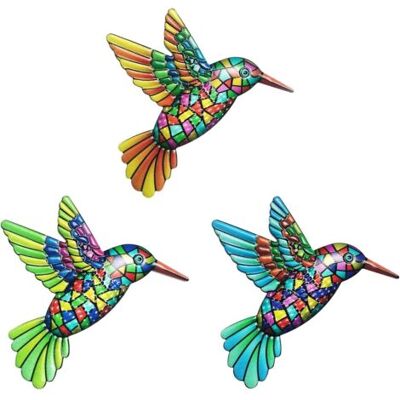 SCORPIO 3 Pièces Metal Colibri Décorations Murale, Coloré Colibri Sculpture, Décoration Murale En Fer Forgé Colibri, Décoration Murale Colibri À Suspendre, Pour Extérieur, Intérieur, Jardin, Patio - Publicité SCORPIO 3 Pièces Metal Colibri Décorations Murale, Coloré Colibri Sculpture, Décoration Murale En Fer Forgé Colibri, Décoration Murale Colibri À Suspendre, Pour Extérieur, Intérieur, Jardin, Patio - Publicité