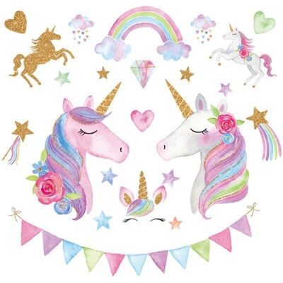BRAST Stickers Muraux Licorne Arc-en-ciel Autocollants Muraux Mural Stickers Nuages Étoile Pour Chambre Bébé Fille Salon Garderie - Publicité BRAST Stickers Muraux Licorne Arc-en-ciel Autocollants Muraux Mural Stickers Nuages Étoile Pour Chambre Bébé Fille Salon Garderie - Publicité