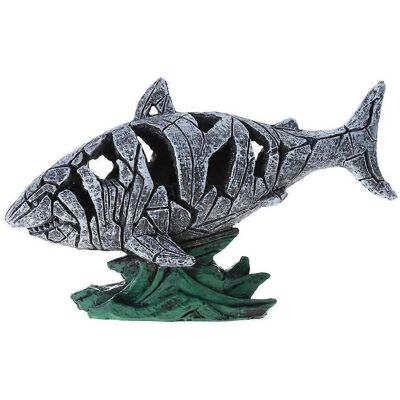ALLAUVE Statue De Requin En Résine Craquelée, Sculpture Animale, Figurine, Objet De Décoration Artisanale Pour La Maison, La Chambre, Le Bureau Ou Le Bureau. Publicité ALLAUVE Statue De Requin En Résine Craquelée, Sculpture Animale, Figurine, Objet De Décoration Artisanale Pour La Maison, La Chambre, Le Bureau Ou Le Bureau. Publicité