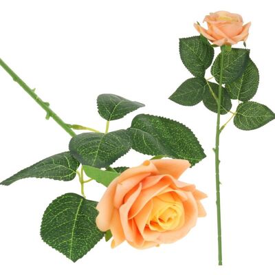 OEM Roses Artificielles En Silicone Orange, Pour Vase De 44 Cm. Publicité OEM Roses Artificielles En Silicone Orange, Pour Vase De 44 Cm. Publicité