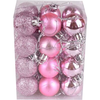 MCKENSA 72 Boules De Noël Décoratives À Suspendre Au Sapin Pour Noël, Mariages, Fiançailles, Anniversaires Et Fêtes (rose). Publicité MCKENSA 72 Boules De Noël Décoratives À Suspendre Au Sapin Pour Noël, Mariages, Fiançailles, Anniversaires Et Fêtes (rose). Publicité
