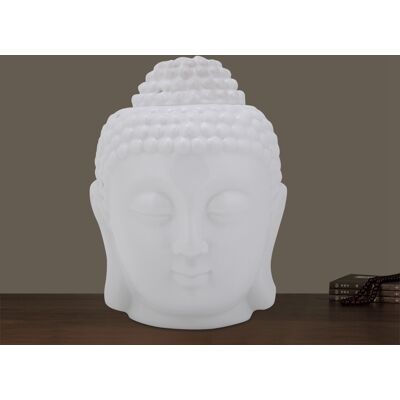 MCKENSA Brûleur D'Huiles Essentielles/diffuseur D'Encens/porte-bougie En Forme De Tête De Bouddha Blanc - Publicité MCKENSA Brûleur D'Huiles Essentielles/diffuseur D'Encens/porte-bougie En Forme De Tête De Bouddha Blanc - Publicité