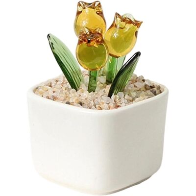 PUNNYB De Fleurs En Verre Générique Figurine Artificielle En - Publicité PUNNYB De Fleurs En Verre Générique Figurine Artificielle En - Publicité