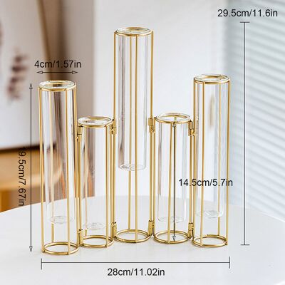 MCKENSA Vase Tube À Essai, Vase Nordique En Verre Transparent, Ornement Décoratif Pour Fleurs Séchées, Style Européen, Pour Salon. Publicité MCKENSA Vase Tube À Essai, Vase Nordique En Verre Transparent, Ornement Décoratif Pour Fleurs Séchées, Style Européen, Pour Salon. Publicité