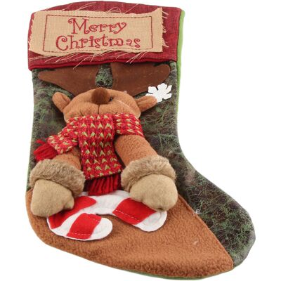 MCKENSA Chaussettes De Noël Exquises, Fabriquées À La Main Et Personnalisées, À Suspendre Pour Un Échange De Cadeaux Ou Une Fête. Motif : Élan. Publicité MCKENSA Chaussettes De Noël Exquises, Fabriquées À La Main Et Personnalisées, À Suspendre Pour Un Échange De Cadeaux Ou Une Fête. Motif : Élan. Publicité
