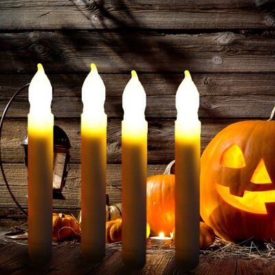 MCKENSA Lot De 12 Bougies Led Électroniques Sans Flamme Pour Les Fêtes, Halloween Et Noël. Publicité MCKENSA Lot De 12 Bougies Led Électroniques Sans Flamme Pour Les Fêtes, Halloween Et Noël. Publicité