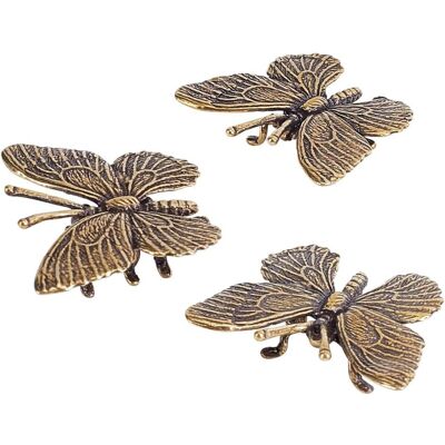 OEM Trois Mini Figurines De Papillons En Laiton, Décorations D'Insectes Vintage, Sculptures Animales Porte-bonheur, Idéales Pour Les Bureaux À Domicile Ou De Bureau, Objets De Collection À Réaliser Soi-mê - Publicité OEM Trois Mini Figurines De Papillons En Laiton, Décorations D'Insectes Vintage, Sculptures Animales Porte-bonheur, Idéales Pour Les Bureaux À Domicile Ou De Bureau, Objets De Collection À Réaliser Soi-mê - Publicité