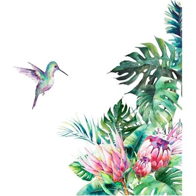 URSUS Autocollant Mural Plante Verte Sticker Tropicale, Sticker Mural Autocollant Amovible Bricolage, Autocollants Aquar Stickers Muraux, Décoration Pour Décoration De Maison Et De Pièce, 68 X 60 Cm - Publicité URSUS Autocollant Mural Plante Verte Sticker Tropicale, Sticker Mural Autocollant Amovible Bricolage, Autocollants Aquar Stickers Muraux, Décoration Pour Décoration De Maison Et De Pièce, 68 X 60 Cm - Publicité