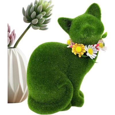 Andiamo Statuettes De Chat Pour Jardin - Décor De Jardin En Flocké Vert Simulation - Publicité Andiamo Statuettes De Chat Pour Jardin - Décor De Jardin En Flocké Vert Simulation - Publicité