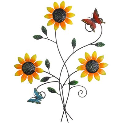 Generic Décoration Murale De Fleur En Métal Tournesol En Métal Pour Deco Jardin Avec Papillons Mur Art Fleurs Décorations Suspendues Pour Salon Chambre Patio - Publicité Generic Décoration Murale De Fleur En Métal Tournesol En Métal Pour Deco Jardin Avec Papillons Mur Art Fleurs Décorations Suspendues Pour Salon Chambre Patio - Publicité