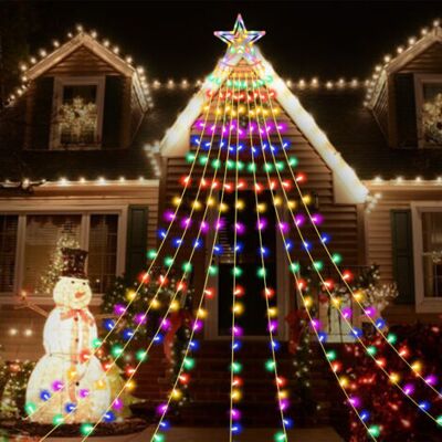 OEM Guirlande Lumineuse Sapin De Noel Avec Etoile, 3.85m Guirlandes Lumineuse Arbre Noel, Avec Télécommande, 8 Modes Exterieur Interieur Fenetre Mariage Soiree Sapin De Noel Decoration - Publicité OEM Guirlande Lumineuse Sapin De Noel Avec Etoile, 3.85m Guirlandes Lumineuse Arbre Noel, Avec Télécommande, 8 Modes Exterieur Interieur Fenetre Mariage Soiree Sapin De Noel Decoration - Publicité