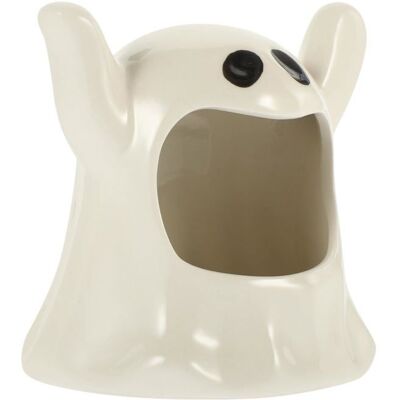 Cellfast Bougeoir D'Halloween En Forme De Fantôme, Bougeoir Votif En Céramique Pour Décorations De Centres De Table D'Halloween, Blanc - Publicité Cellfast Bougeoir D'Halloween En Forme De Fantôme, Bougeoir Votif En Céramique Pour Décorations De Centres De Table D'Halloween, Blanc - Publicité