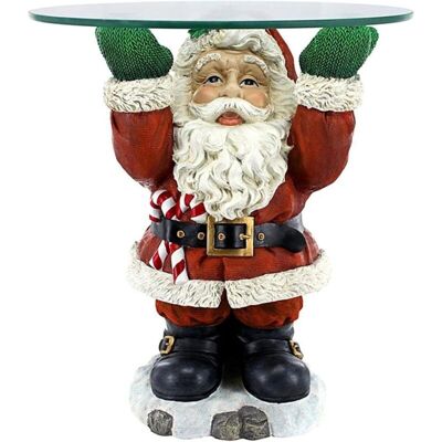 Melissa Plateau Sculptural Du Père Noël, Décorations De Table Du Père Noël, Ornement En Résine De Table De Vacances Surmonté De Verre, Décoration De Salon De Maison De Noël - Publicité Melissa Plateau Sculptural Du Père Noël, Décorations De Table Du Père Noël, Ornement En Résine De Table De Vacances Surmonté De Verre, Décoration De Salon De Maison De Noël - Publicité